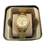 Buy Shop Fossil Stella Multifunction Gold Dial Gold Steel Strap Watch for Women - ES3589 USA Online