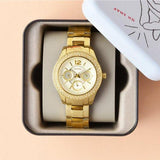 Buy Shop Fossil Stella Multifunction Gold Dial Gold Steel Strap Watch for Women - ES3589 USA Online