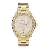 Buy Shop Fossil Stella Multifunction Gold Dial Gold Steel Strap Watch for Women - ES3589 USA Online