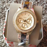 Buy Shop Fossil Stella Multifunction Gold Dial Two Tone Steel Strap Watch for Women - ES4756 USA Online