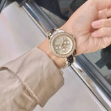Buy Shop Fossil Stella Multifunction Gold Dial Two Tone Steel Strap Watch for Women - ES4756 USA Online