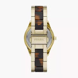 Buy Shop Fossil Stella Multifunction Gold Dial Two Tone Steel Strap Watch for Women - ES4756 USA Online