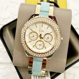 Buy Shop Fossil Stella Multifunction Gold Dial Two Tone Steel Strap Watch for Women - ES4757 USA Online