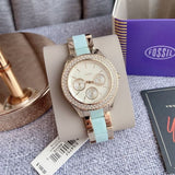 Buy Shop Fossil Stella Multifunction Gold Dial Two Tone Steel Strap Watch for Women - ES4757 USA Online