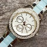 Buy Shop Fossil Stella Multifunction Gold Dial Two Tone Steel Strap Watch for Women - ES4757 USA Online