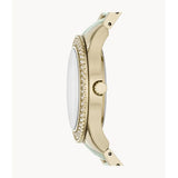 Buy Shop Fossil Stella Multifunction Gold Dial Two Tone Steel Strap Watch for Women - ES4757 USA Online