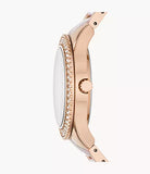 Buy Shop Fossil Stella Multifunction Rose Gold Dial Two Tone Steel Strap Watch for Women - ES4755 USA Online