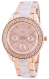 Buy Shop Fossil Stella Multifunction Rose Gold Dial Two Tone Steel Strap Watch for Women - ES4755 USA Online