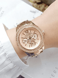 Buy Shop Fossil Stella Rose Gold Dial Rose Gold Steel Strap Watch for Women - ES3590 USA Online