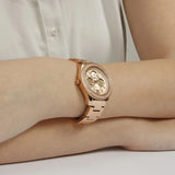 Buy Shop Fossil Stella Rose Gold Dial Rose Gold Steel Strap Watch for Women - ES3590 USA Online