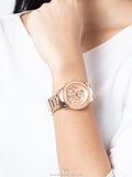 Buy Shop Fossil Stella Rose Gold Dial Rose Gold Steel Strap Watch for Women - ES3590 USA Online