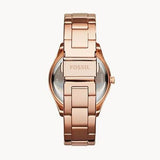 Buy Shop Fossil Stella Rose Gold Dial Rose Gold Steel Strap Watch for Women - ES3590 USA Online