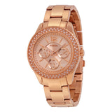 Buy Shop Fossil Stella Rose Gold Dial Rose Gold Steel Strap Watch for Women - ES3590 USA Online