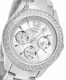 Buy Shop Fossil Stella Silver Dial Silver Steel Strap Watch for Women - ES3588 USA Online