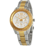 Buy Shop Fossil Stella Sport Multifunction Silver Dial Two Tone Steel Strap Watch for Women - ES5107 USA Online