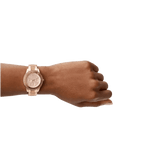 Buy Shop Fossil Stella Sport Multifunction Rose Gold Dial Rose Gold Steel Strap Watch for Women - ES5106 USA Online