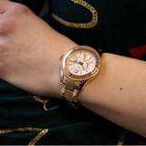 Buy Shop Fossil Stella Sport Multifunction Rose Gold Dial Rose Gold Steel Strap Watch for Women - ES5106 USA Online
