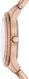 Buy Shop Fossil Stella Sport Multifunction Rose Gold Dial Rose Gold Steel Strap Watch for Women - ES5106 USA Online