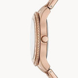 Buy Shop Fossil Stella Sport Multifunction Rose Gold Dial Rose Gold Steel Strap Watch for Women - ES5106 USA Online