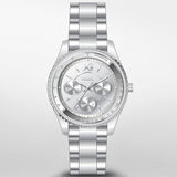 Buy Shop Fossil Stella Sport Multifunction Silver Dial Silver Steel Strap Watch for Women - ES5108 USA Online