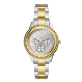 Buy Shop Fossil Stella Sport Multifunction Silver Dial Two Tone Steel Strap Watch for Women - ES5107 USA Online