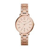 Buy Shop Fossil Jacqueline Rose Gold Dial Rose Gold Steel Strap Watch for Women - ES3970 USA Online