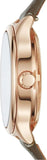 Buy Shop Fossil Suitor Mechanical Grey Dial Grey Leather Strap Watch for Women - BQ3265 USA Online