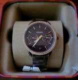 Buy Shop Fossil Tailor Analog Brown Dial Brown Steel Strap Watch for Women - ES4258 USA Online
