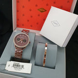 Buy Shop Fossil Tailor Analog Brown Dial Brown Steel Strap Watch for Women - ES4258 USA Online