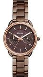 Buy Shop Fossil Tailor Analog Brown Dial Brown Steel Strap Watch for Women - ES4258 USA Online