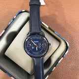 Buy Shop Fossil Tailor Blue Dial Blue Leather Strap Watch for Women - ES4092 USA Online
