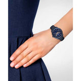 Buy Shop Fossil Tailor Blue Dial Blue Leather Strap Watch for Women - ES4092 USA Online