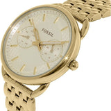 Buy Shop Fossil Tailor Gold Dial Gold Steel Strap Watch for Women - ES3714 USA Online