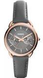 Buy Shop Fossil Tailor Grey Dial Grey Leather Strap Watch for Women - ES3913 USA Online