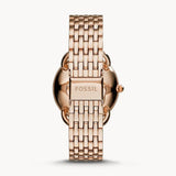 Buy Shop Fossil Tailor Rose Gold Dial Rose Gold Stainless Steel Strap Watch for Women - ES3713 USA Online