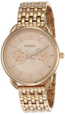 Buy Shop Fossil Tailor Rose Gold Dial Rose Gold Stainless Steel Strap Watch for Women - ES3713 USA Online