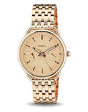 Buy Shop Fossil Tailor Rose Gold Dial Rose Gold Stainless Steel Strap Watch for Women - ES3713 USA Online