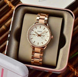 Buy Shop Fossil Tailor Rose Gold Dial Rose Gold Steel Strap Watch for Women - ES4264 USA Online