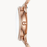 Buy Shop Fossil Tailor Rose Gold Dial Rose Gold Steel Strap Watch for Women - ES4264 USA Online