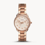Buy Shop Fossil Tailor Rose Gold Dial Rose Gold Steel Strap Watch for Women - ES4264 USA Online