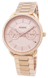 Buy Shop Fossil Tailor Rose Gold Dial Rose Gold Steel Strap Watch for Women - ES4264 USA Online