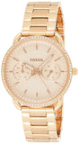 Buy Shop Fossil Tailor Rose Gold Dial Rose Gold Steel Strap Watch for Women - ES4264 USA Online