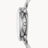 Buy Shop Fossil Tailor Silver Dial Silver Steel Strap Watch for Women - ES3712 USA Online