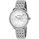 Buy Shop Fossil Tailor Silver Dial Silver Steel Strap Watch for Women - ES3712 USA Online