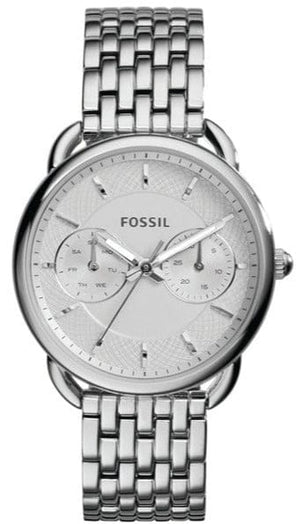 Buy Shop Fossil Tailor Silver Dial Silver Steel Strap Watch for Women - ES3712 USA Online