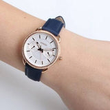 Buy Shop Fossil Tailor White Dial Blue Leather Strap Watch for Women - ES4394 USA Online
