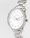 Buy Shop Fossil Tailor White Dial Silver Steel Strap Watch for Women - ES4262 USA Online