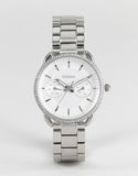 Buy Shop Fossil Tailor White Dial Silver Steel Strap Watch for Women - ES4262 USA Online