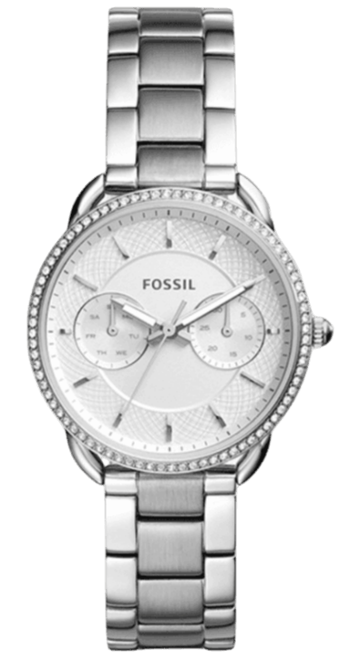 Buy Shop Fossil Tailor White Dial Silver Steel Strap Watch for Women - ES4262 USA Online