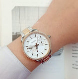 Buy Shop Fossil Tailor White Dial Two Tone Steel Strap Watch for Women - ES4396 USA Online